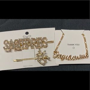 Horoscope bracelet & hairpin set ♐️
